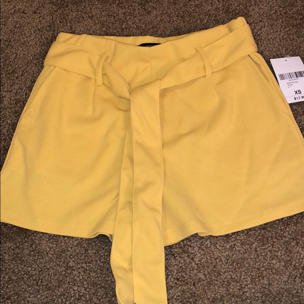 Yellow shorts